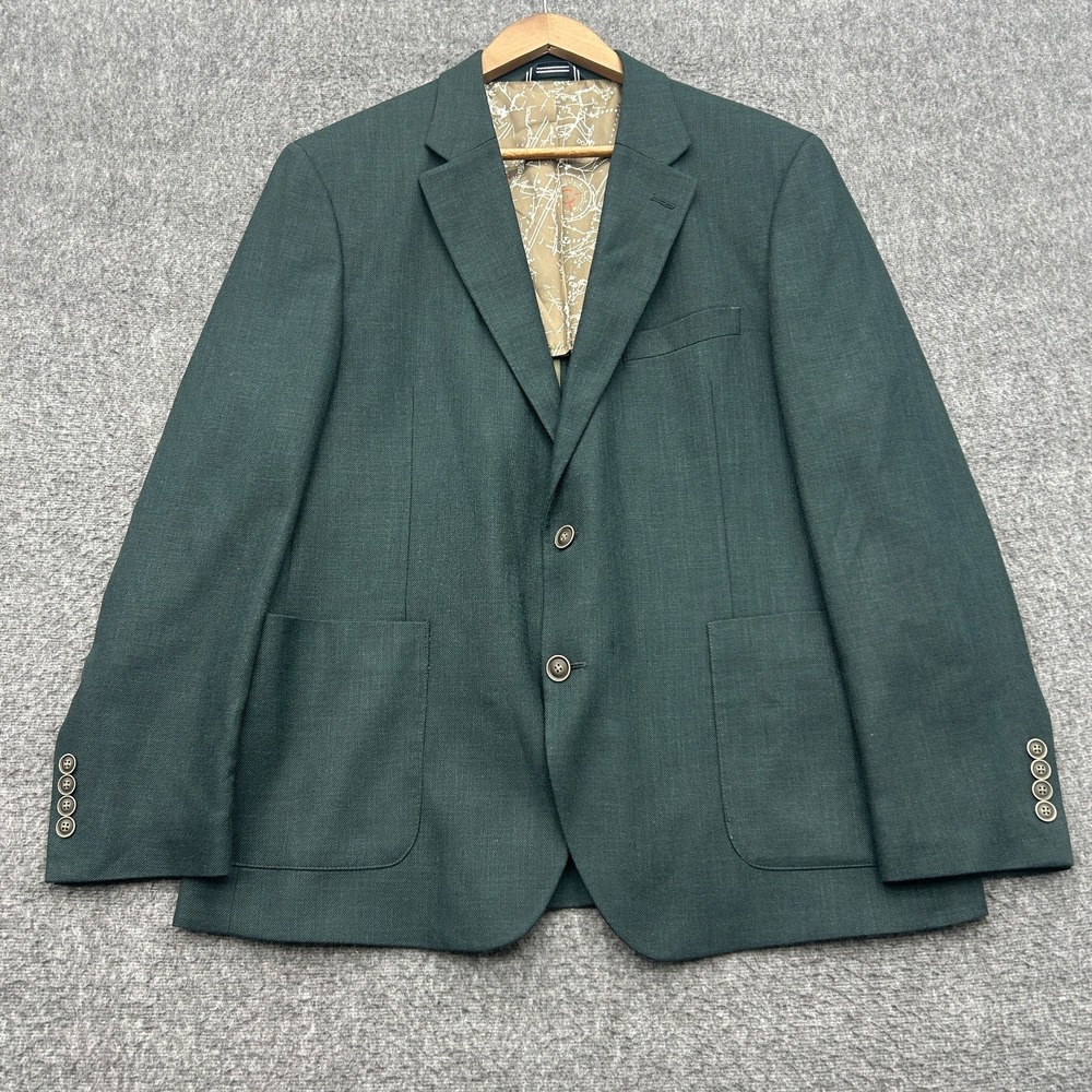 Nautica Blazer Modern Fit Suit Jacket‎ Olive Green 44S Coat Mens